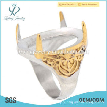 wholesale indonesia fancy gold ring designs for women stainless steel ring form china designs